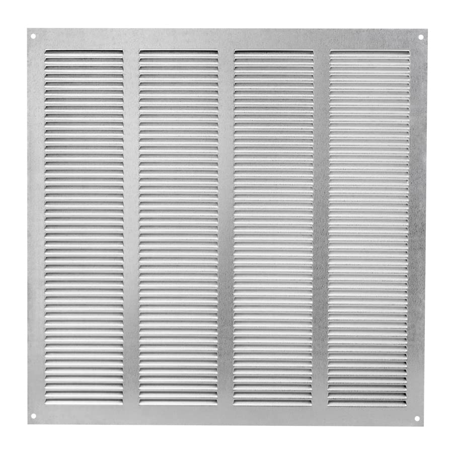 400x400mm / 16x16 inch Galvanised Steel Ventilation Grille with Flyscreen - Air Vent Cover