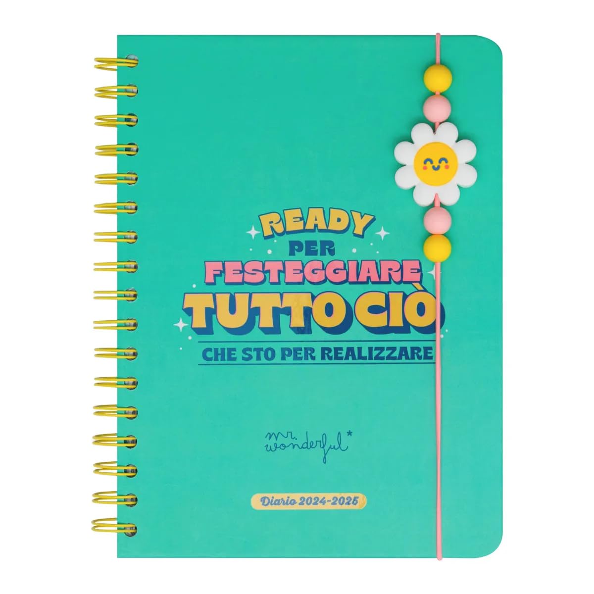 Mr.Wonderful - Agenda Escolar Wonder 2024-25 Semanal - Listo para celebrar todo lo que estoy a punto de realizar