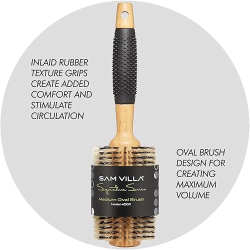 Miniatura 6 de Cepillo redondo de cerdas Sam Villa Signature Series