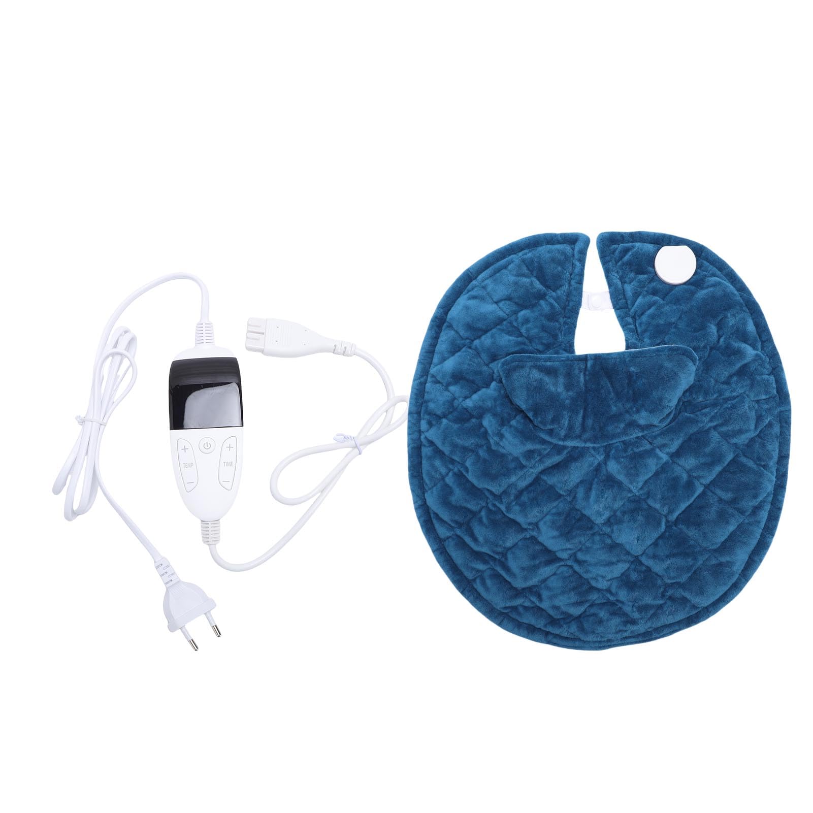 Brrnoo Cuscino Riscaldante per Collo e Spalle Ponderato, Fascia Riscaldata Elettrica con 5 Livelli di Temperatura 4 Timer di Spegnimento Automatico, per il Relax Dopo (Spina europea 220V)