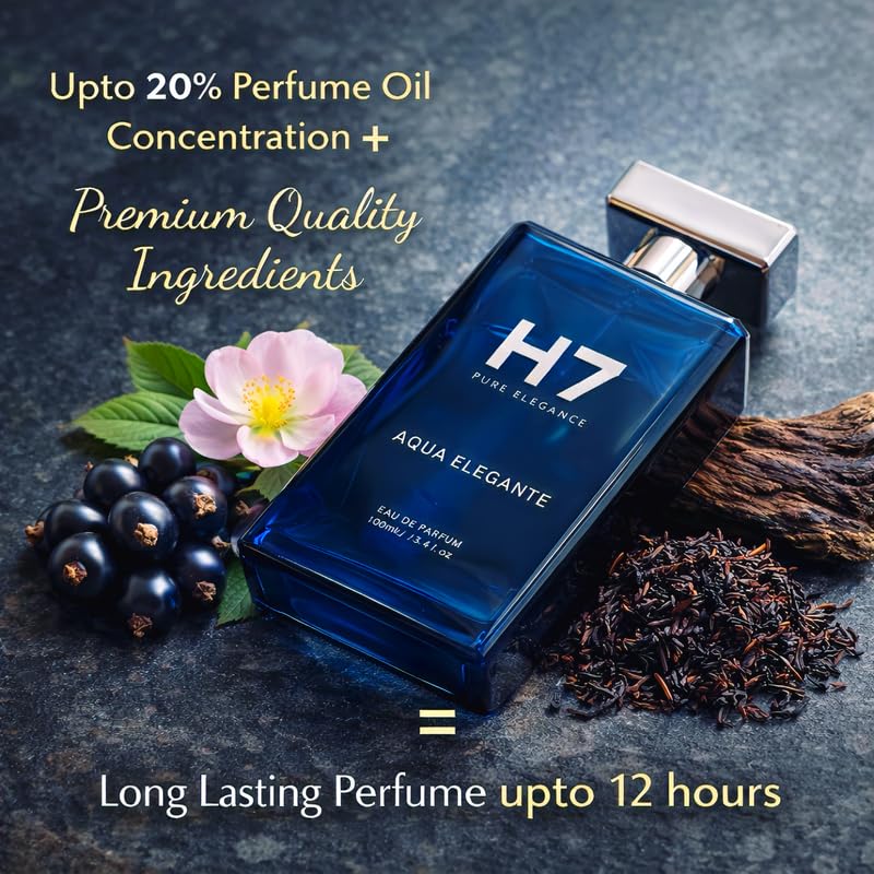 Image of Aqua Elegante & Dark Black Perfume for Women & Men | Luxury Long Lasting Unisex Signature Aroma | Premium Sophisticated Everyday Wear Perfume | 100ml (Aqua Elegante)
