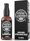 Viking Revolution Aftershave Balm for Men for Sensitive Skin - Sandalwood Scent - Soothes and Moisturizes Face After Shaving - Eliminates Razor Burn for A Silky Smooth Finish - After Shave Balm Men