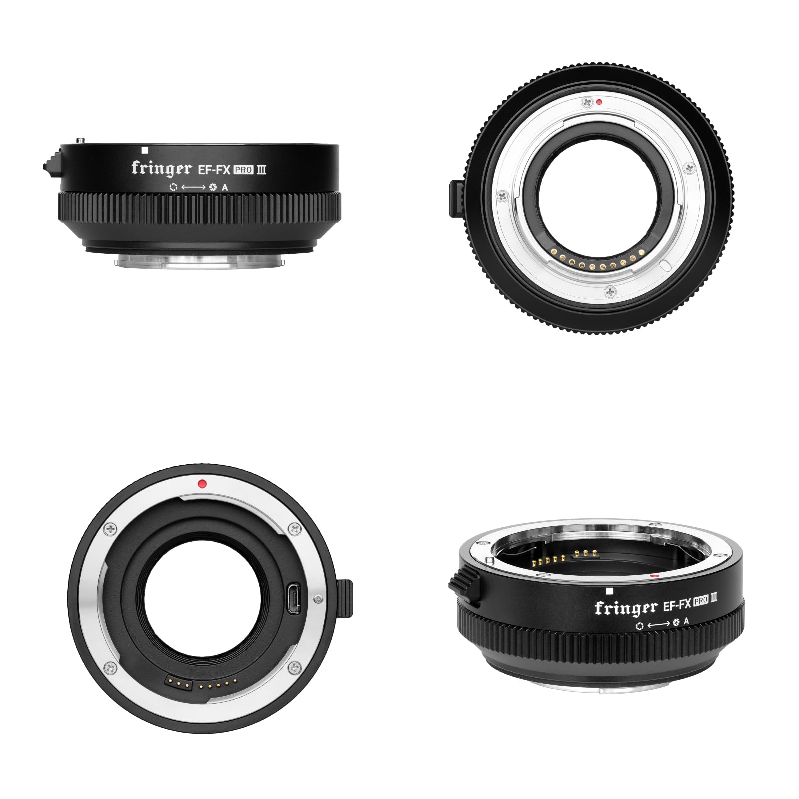 Fringer EF-FX Pro III adapter do autofokusa do EOS Tamron Sigma obiektyw do aparatów bezlusterkowych FX X-T3 XH1 X-E3 XT20 X-Pro2 X-T2 X-T4 X-A X-E1 X-M1 XT1 X-T30. (EF-FX Pro III)