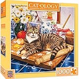 MasterPieces Cat-O-Logy Wilberforce Jigsaw Puzzle, Art by Geoffrey Tristram, 1000-Piece
