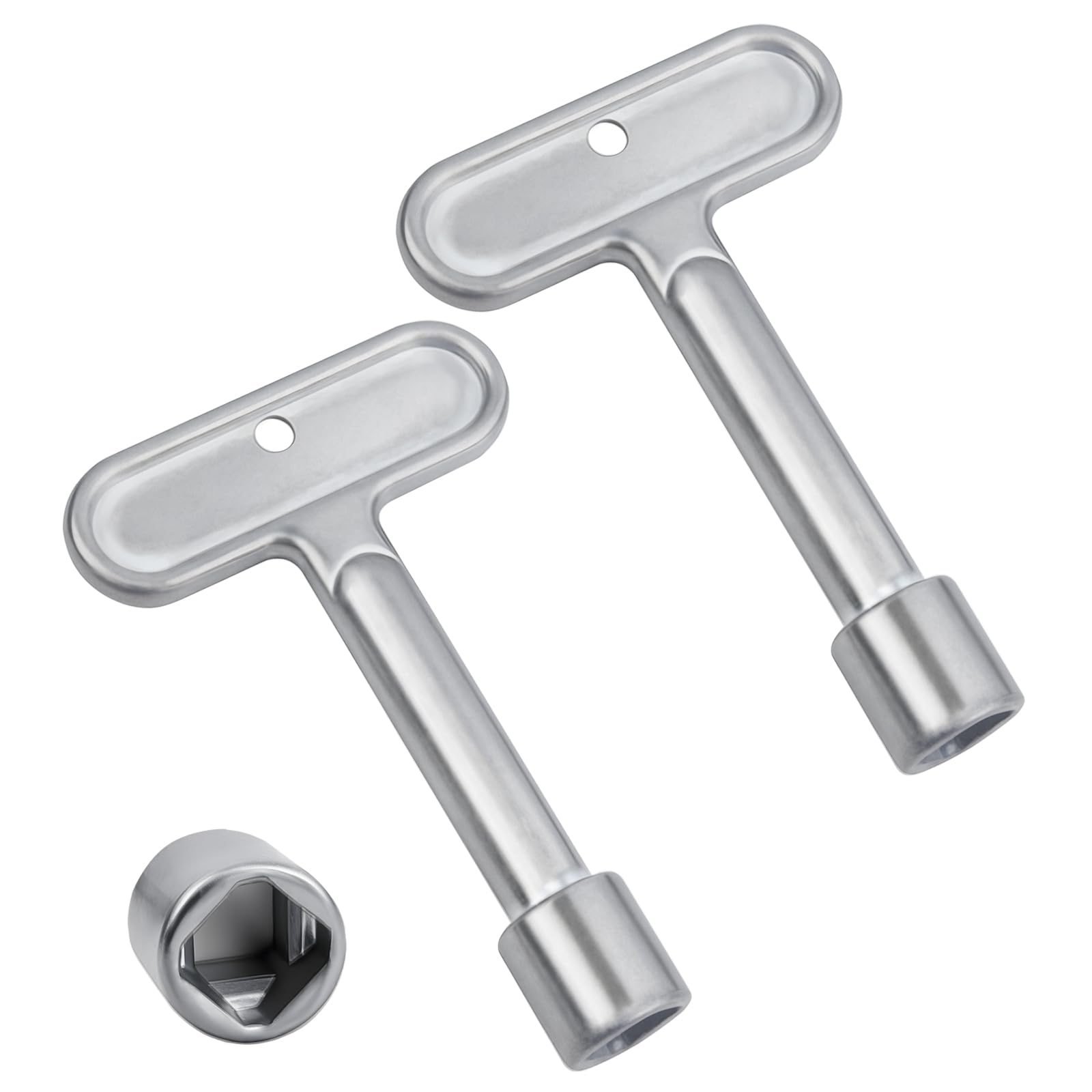 Photo 1 of Cfyosnk Hydrant Key 3/8'' for Zurn P1300-PART-13-KEY Water Key, Water Spigot Key Water Shut Off Tool for Wall Hydrant, Outdoor Faucet and Hose Valves (2 Pack)