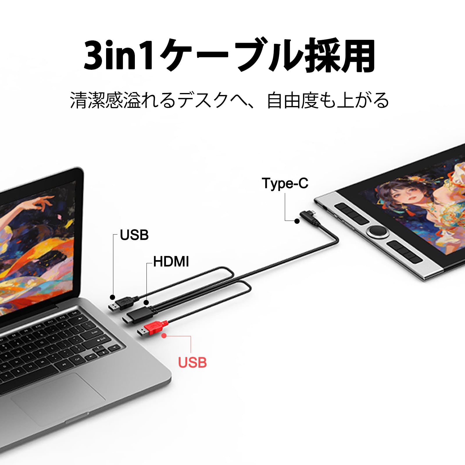 Amazon.co.jp: 3in1 ケーブル 対応機種 Artist セカンドシリーズ