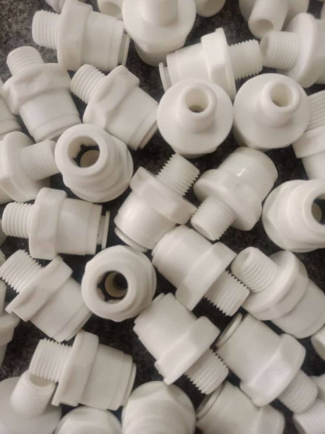 1/4" inch male thread to 3/8" inch quick connect straight elbow connector for ro water tube fitting (5, 3/8 inch)