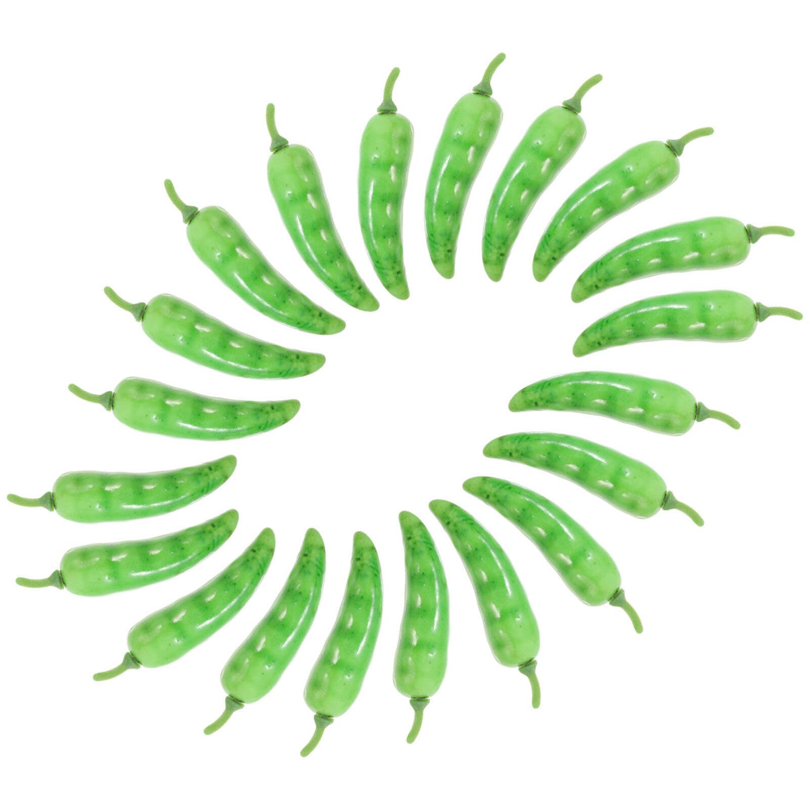 PRETYZOOM 20pcs Simulation Bell Pepper Model Vegetables Decor Chic Pepper Photo Prop Simulation Peppers Chili Ornament Fake Chili Peppers Vegetable False Chili Foam Fake Fruit Accessories