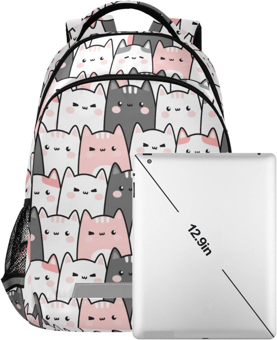 Cute Cats Kittens Backpack for Girls Boys Elementary School Bag Kids Bookbag Travel Rucksack - Image 5