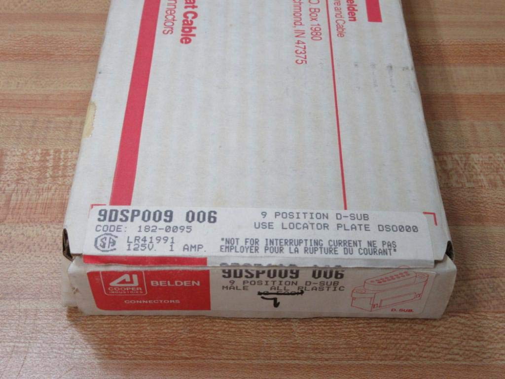 Belden 9DSP009 006 Flat Cable Connectors 9DSP009006 (Pack of 7)