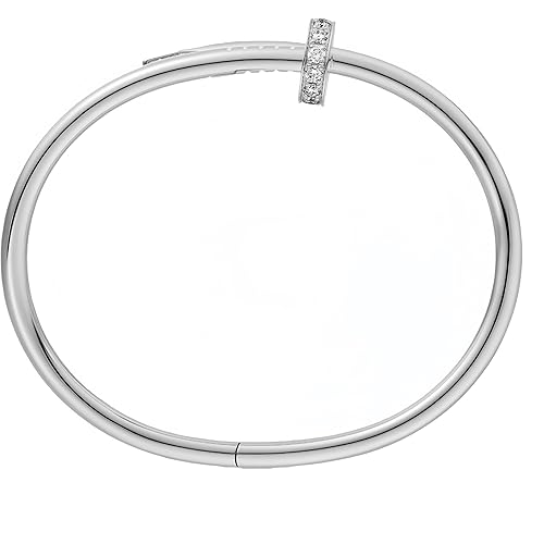 BUENAVO Silver Plated Couple Bracelets, Elegant Willow Stud Open Design Wristbands, Fashionable Jewelry Gifts For Elegant Men And Women