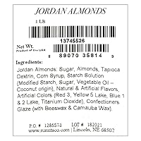 Vista 4 de Almendras Jordan (bolsa a granel de 1 libra) Deliciosas nueces de caramelo para fiestas, bodas y más (azul claro)