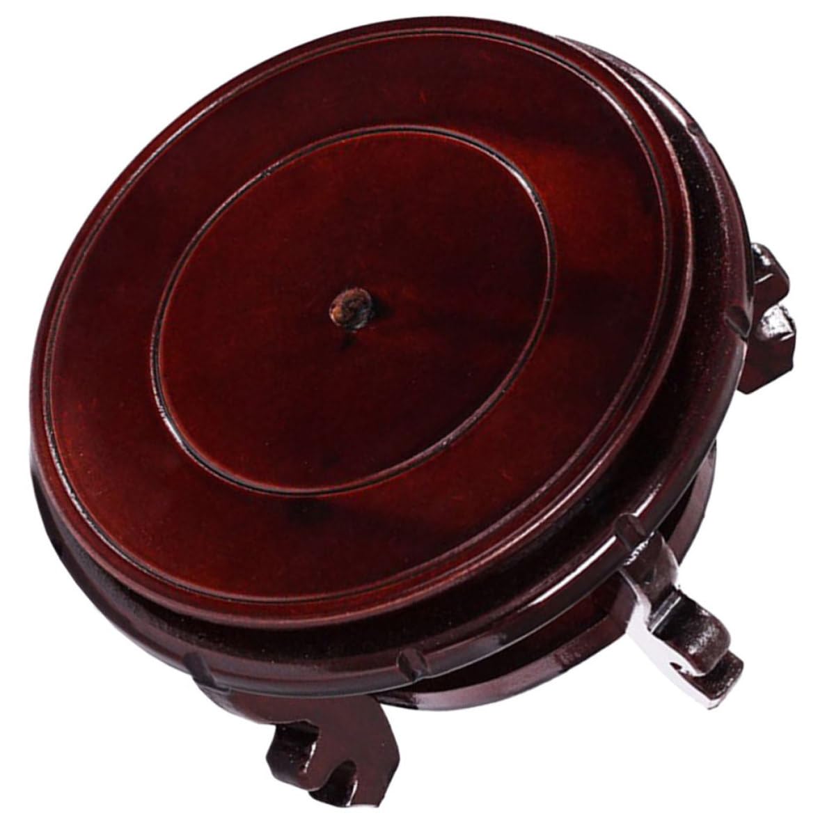 Alipis Soporte Base Redonda de Madera Estable para Macetas y Peceras Pequeñas Adecuado para Jardinería y Exhibición en Interiores