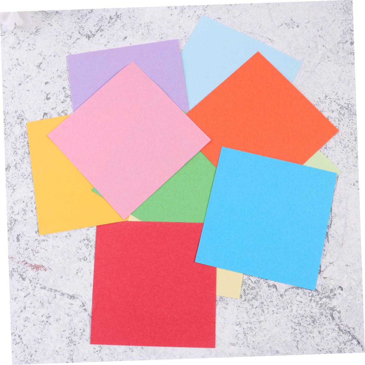 HOMSFOU 2000 Stück Bastelpapier Doppelseitiges Origami Faltpapier Farben Quadratische Papierblätter für Diy Projekte und Kreative Bastelideen