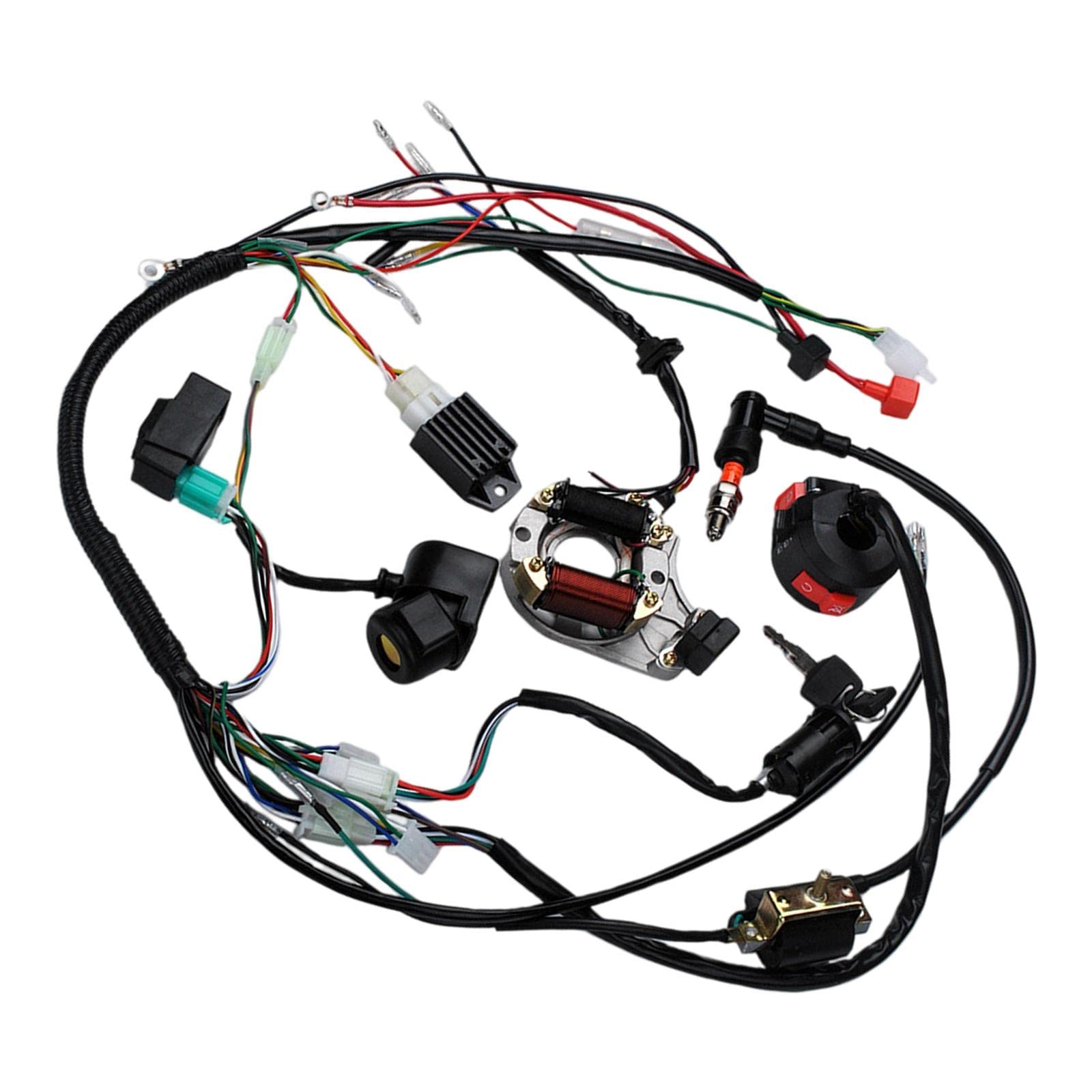 YANHAO 1 Satz voller Elektrik-Kabelbaum for Motorrad-Quad-ATV