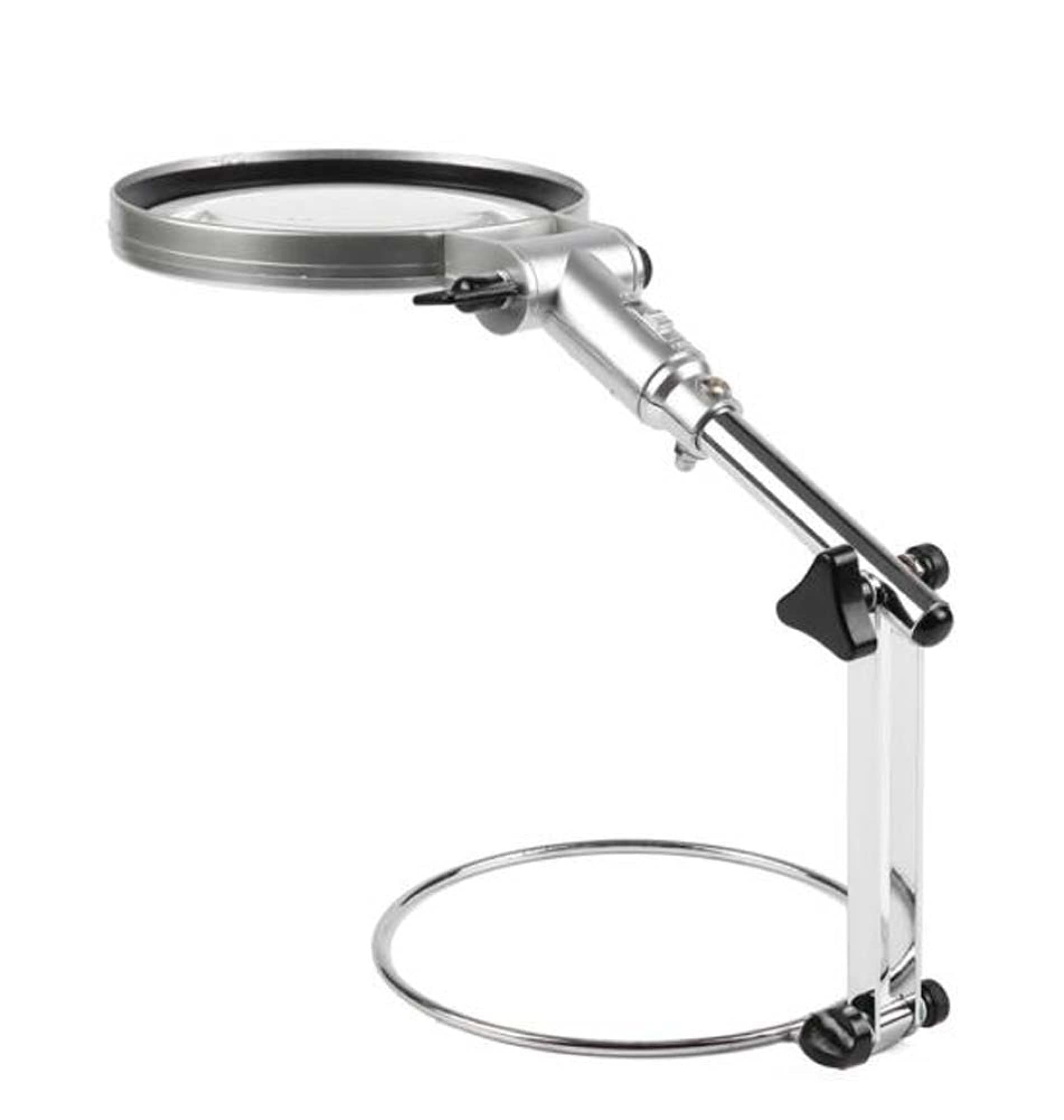 Lente d'Ingrandimento Grande Obiettivo Zoom 5X 10x Nuova Lente d'Ingrandimento Portatile Leggera da 80 mm, Lente per Leggere Hobby Giornali Mappe Monete Artigianato a Maglia