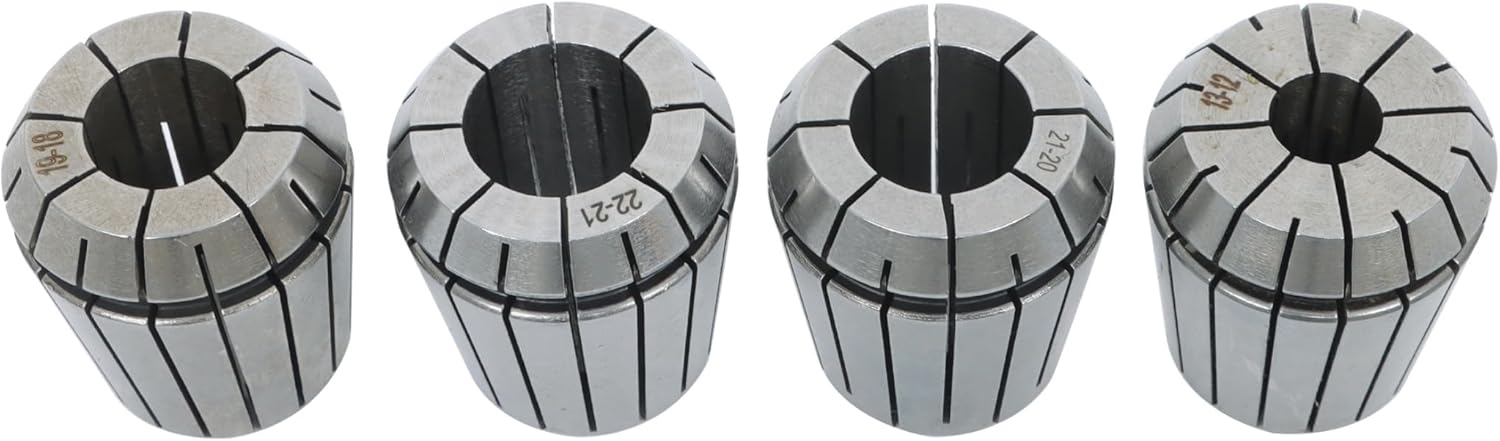 24Pcs ER40 Collet Set Metric Size Accuracy Spring Clamping Collets 3-26 mm for Milling Lathe Tool