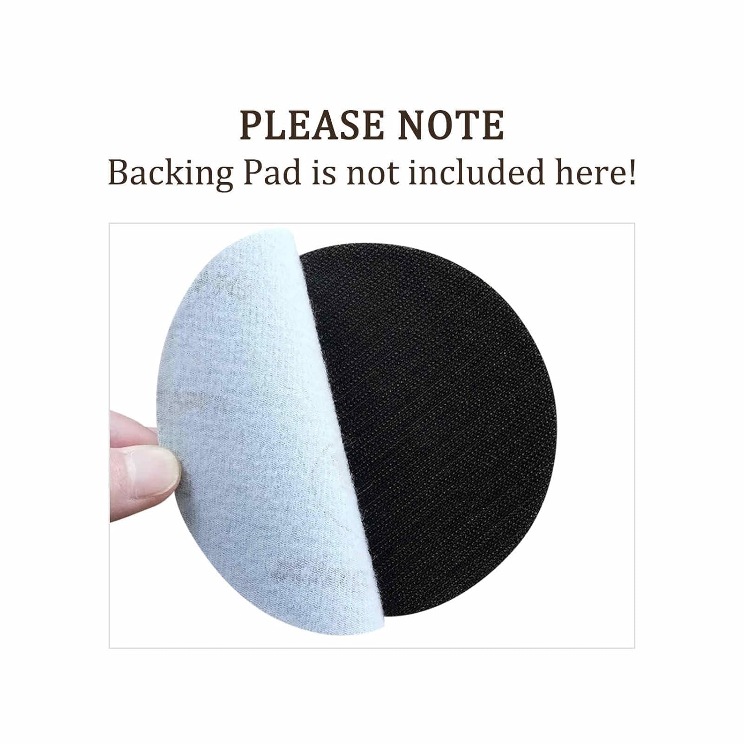 20 Pcs Sanding Discs Hook and Loop Backing - [3 Inch x 150 Grits] Aluminum Oxide White Sandpapers for Orbital Sander Round Sanding Papers