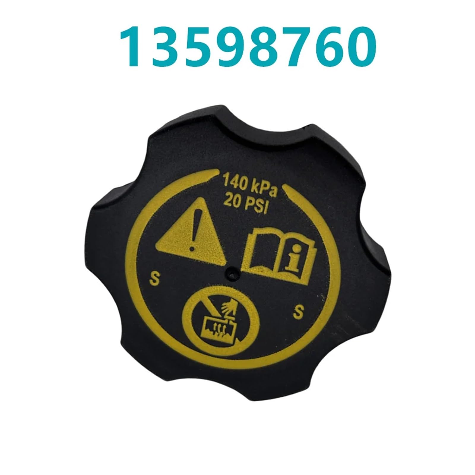 tapa del radiador Radiador refrigerante de sellado tanque coche, 1/5/10 Uds., para Opel, para Buick, para Chevrolet 13502353 Reemplazar(10 pcs)