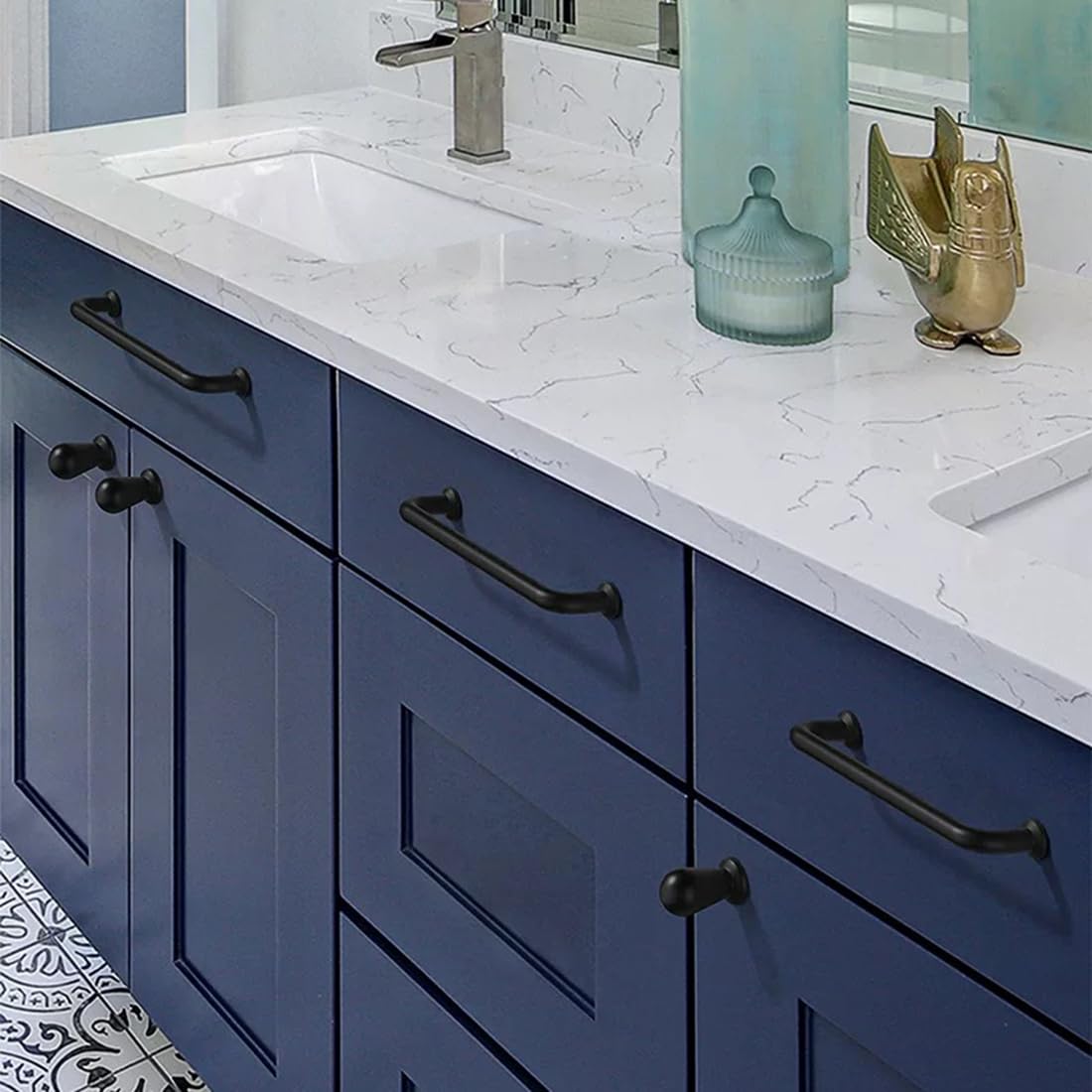 4 Maniglie Mobili Oro 64mm Per Cucina E Armadi - In Lega Di Zinco, Design Moderno E Resistente - Foto 10