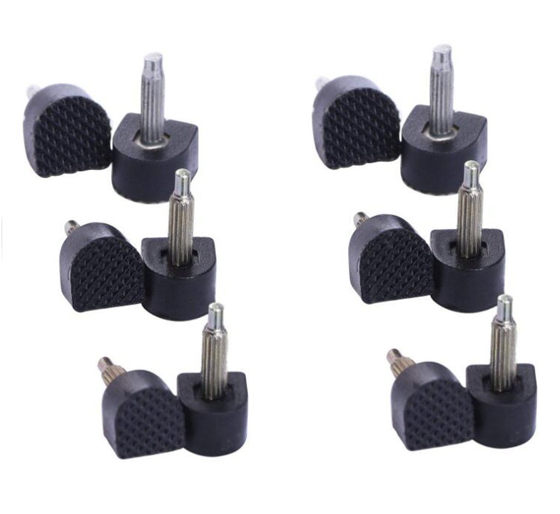 6 Pairs Heel Cap Durable U-shape High Heel Tips Replacement Protectors Shoe Repair Tip Taps Shoes Dowels Non-slip Durable Reduce Noise Size 8mm 9mm 10mm (Black)
