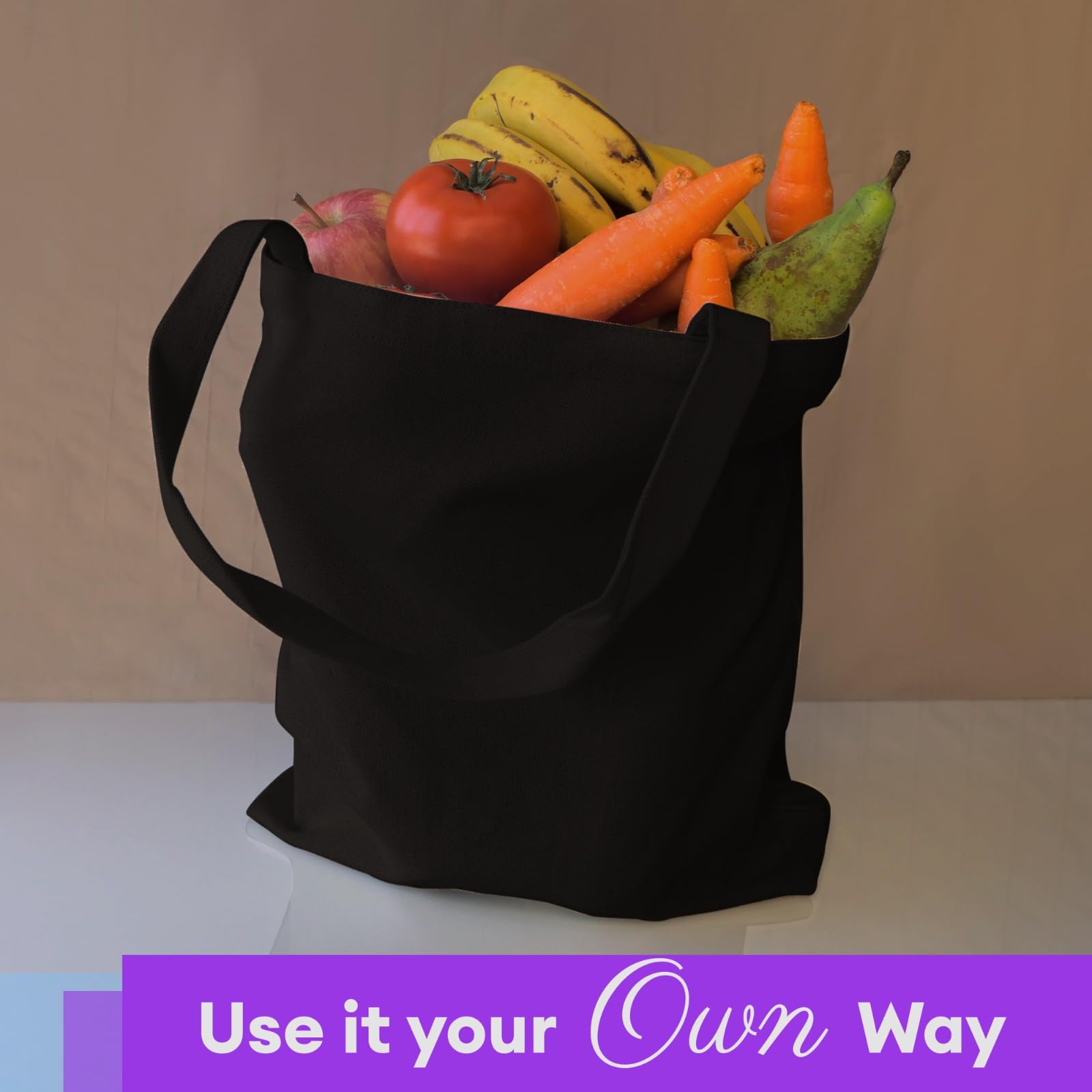 Top Urban Tote Bag Plain Natural Cotton Bag Ideal for Shopping Printing and Decoration Lightweight Reusable Canvas Fabric Bags for DIY Advertising - Image 4