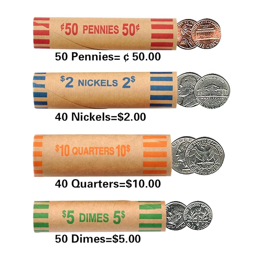 amazon-com-naturalabel-72-pcs-assorted-preformed-coin-rolls-wrappers-for-quarters-pennies-nickels-dimes-office-products for Free Printable Coin Roll Wrappers Amazon.com : NATURALABEL 72 PCS Assorted Preformed Coin Rolls Wrappers for Quarters, Pennies, Nickels, Dimes : Office Products for Free Printable Coin Roll Wrappers