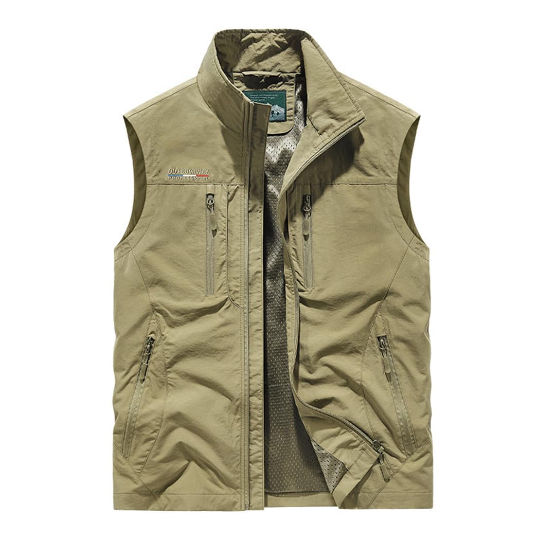 Cydmoty Men's Oversized Sleeveless Vest Jacket With Pockets