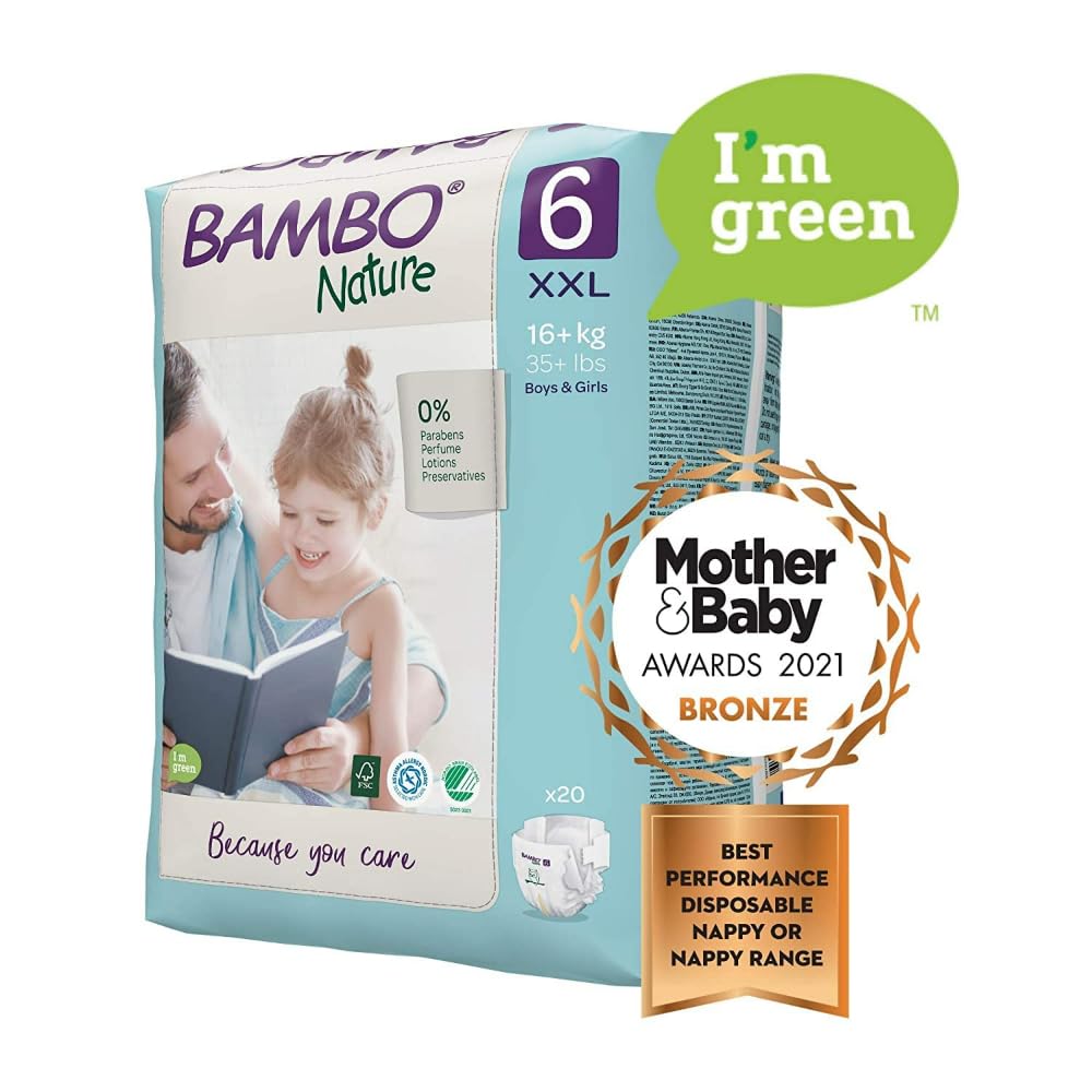 Bambo Nature Lot de 6 paquets de 20 couches Taille 6 (16+kg)