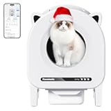 Self Cleaning Litter Box&comma; 68 L Automatic Cat Litter Box for Multiple Cats&comma; Robot with Dual Safety Protection&comma; APP Control&comma; Odor Removal Smart Litter Boxes&comma; 2 Roll Trash Bags