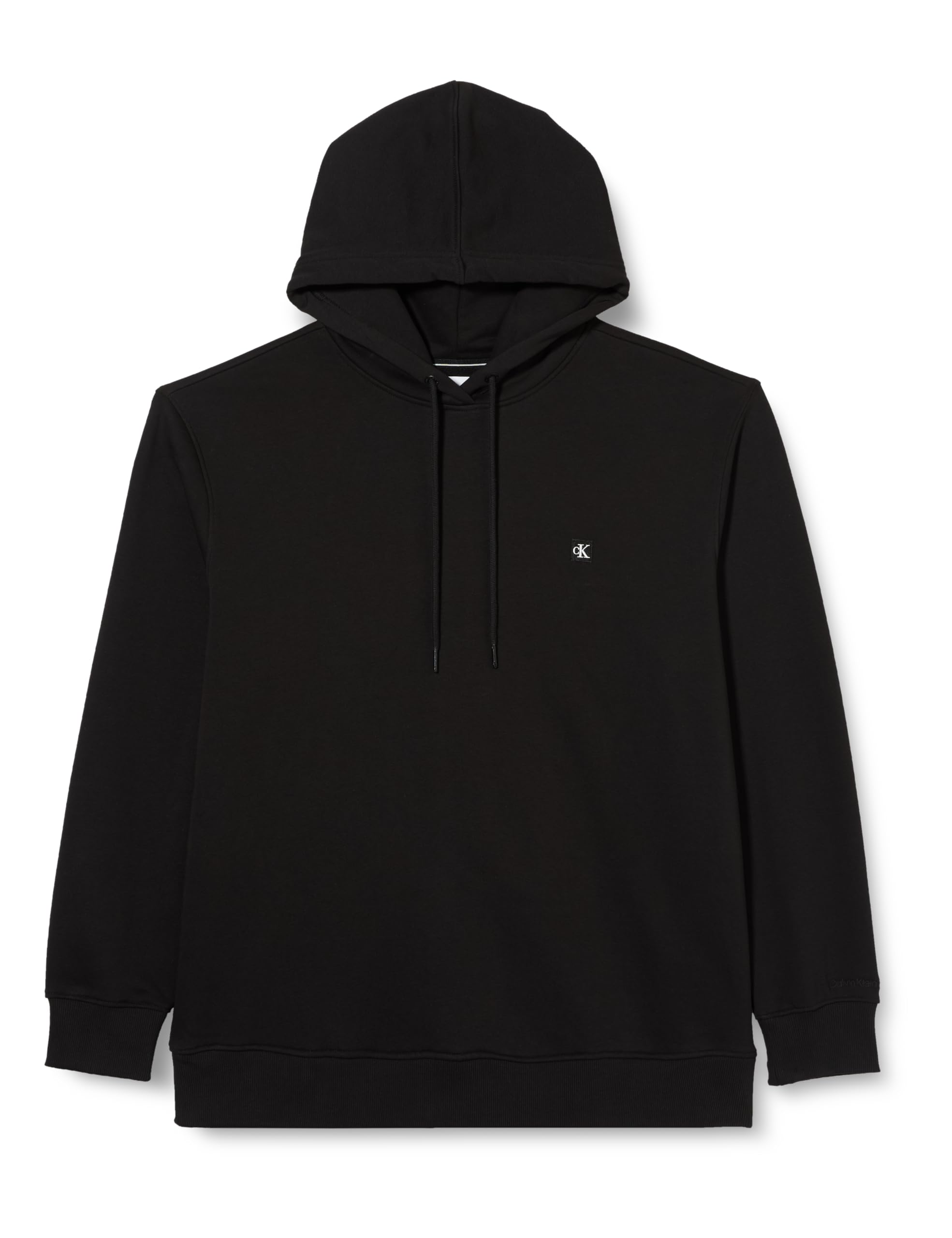 Calvin Klein Jeans Men Hoodie Embro Badge, Black (Ck Black), 6XL