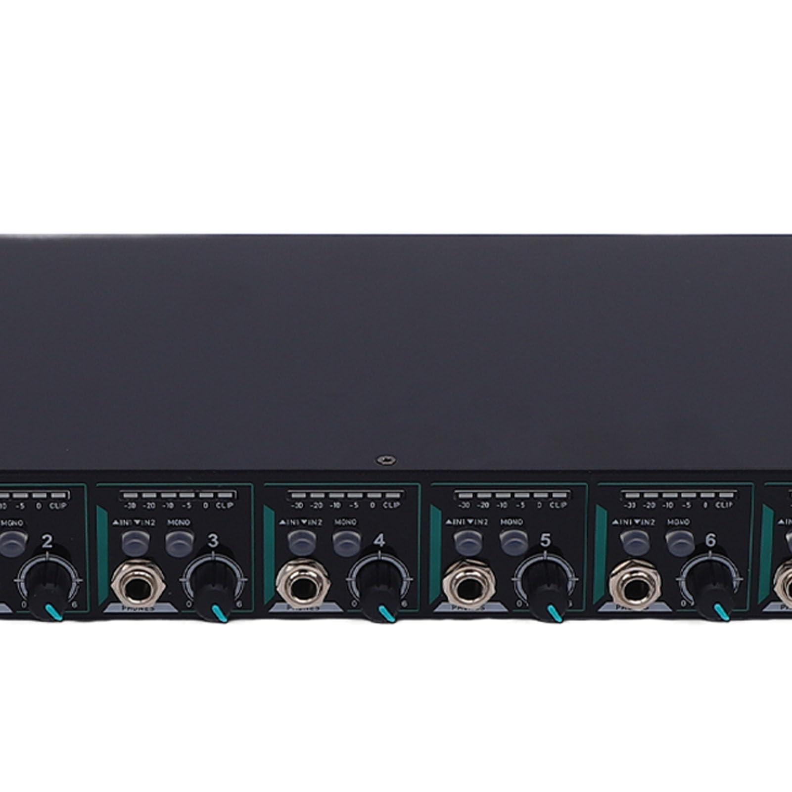 Generic Wzmacniacz Ucha Stereo, Szybka Regulacja Regulacji 8 Kanału dla Słuchawek dla Niezależnego Bezpośredniego Wejścia dla 1/4 1/8 Cala do Badania Słuchawek (wtyczka UE)