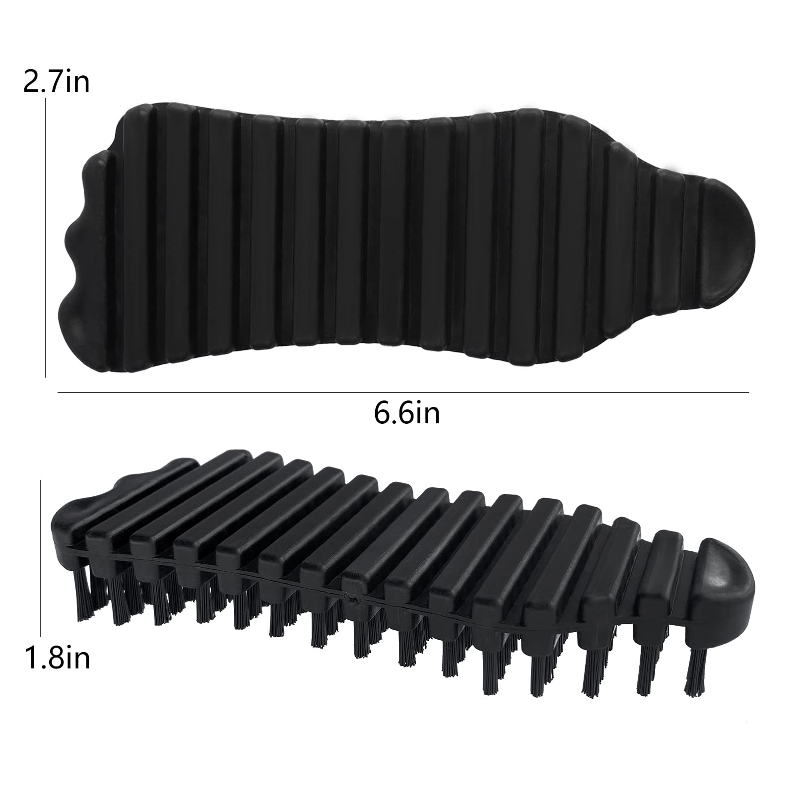 Kit di pulizia per bilanciere con bilanciere, spazzola in nylon per pulire barre ponderate, barre per allenamento per la pulizia, spazzola rigida