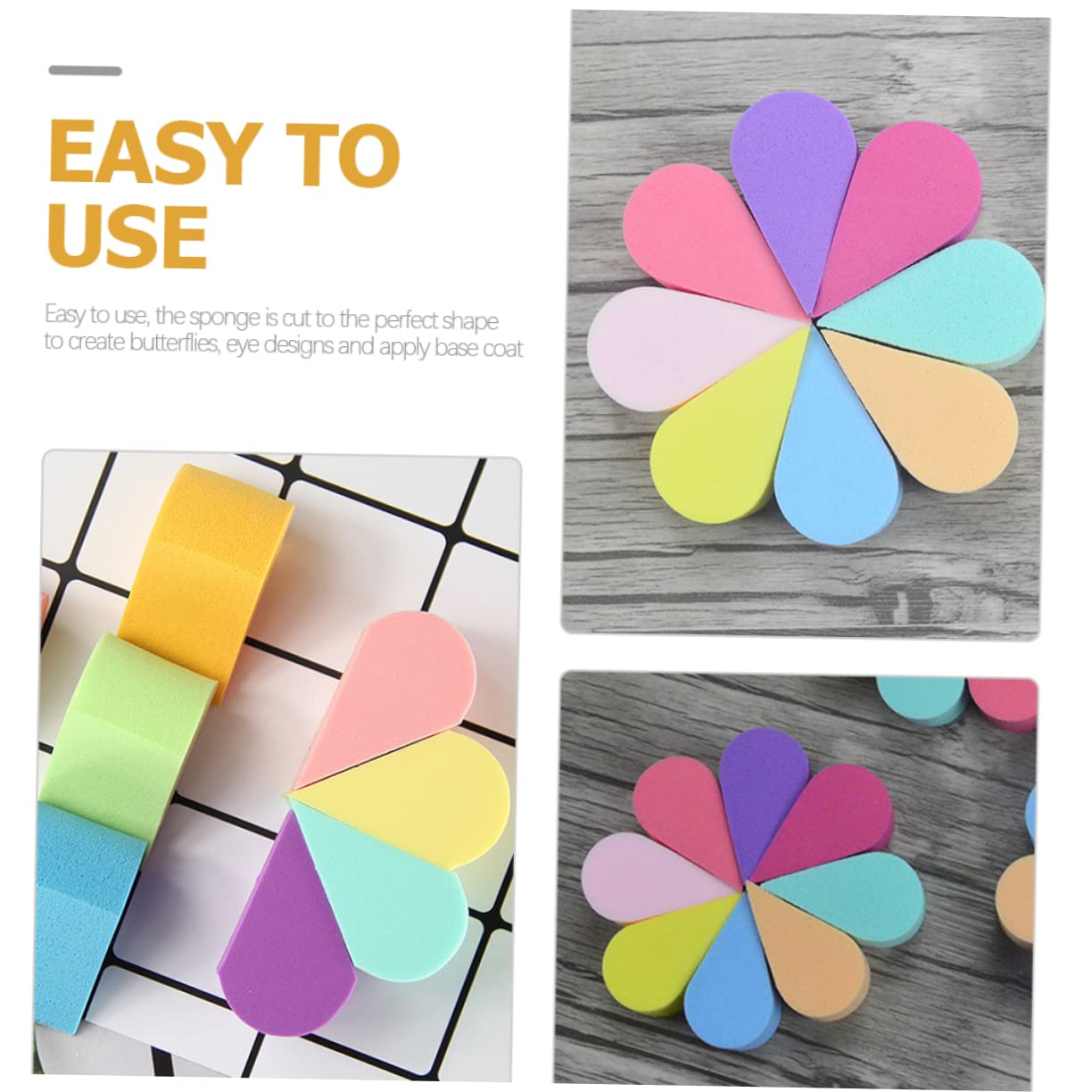 OSOLADY 16Pcs Makeup Sponge Dual Sided Beauty for Face Powder High Resilience Blending Sponges for Foundation and Concealer Portable and Lightweight