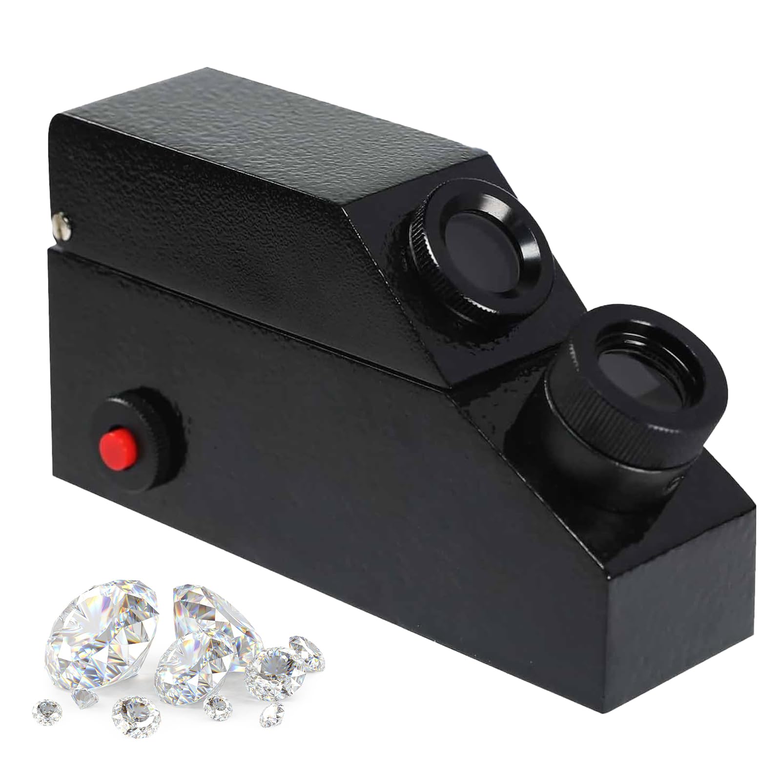 Refractómetro Para Gemas, Refractómetro Profesional Para Joyería Con Luz Integrada, Índice De Refracción De 1,30 A 1,80, Precisión De 0,01, Herramienta Portátil De Identificación De Gemas Para Joyeros