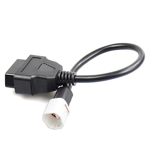 Miniatura 9 de Cable adaptador OBD2, escáner de diagnóstico para motocicleta, adaptador de diagnóstico OBD de 4 pines a lector de código de falla OBD2, escáner de
