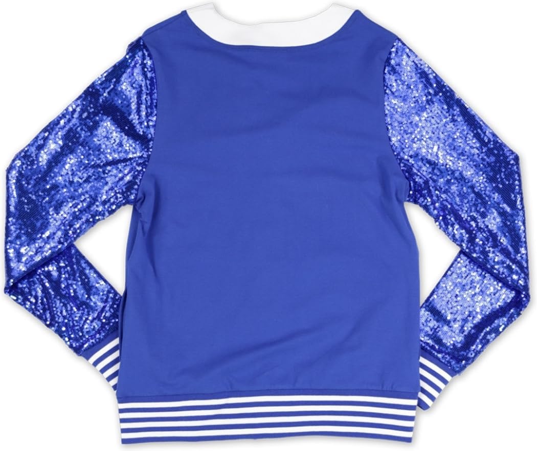 Big Boy Zeta Phi/Φ Beta Divine 9 S12 Sequins Cardigan [Royal Blue] - ID#67715-146-85-0-0