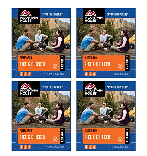 Mountain House Rice & Chicken - Single Serve 4-Pack