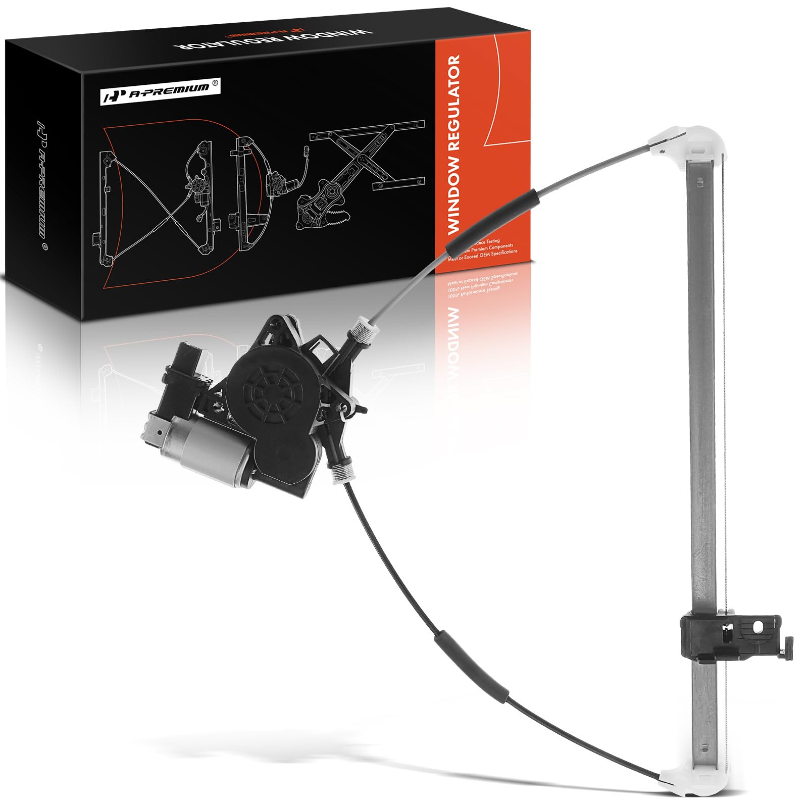 A-Premium Electric Power Window Regulator with Motor Compatible with Honda CR-V 2007-2011 Rear Right Passenger Side