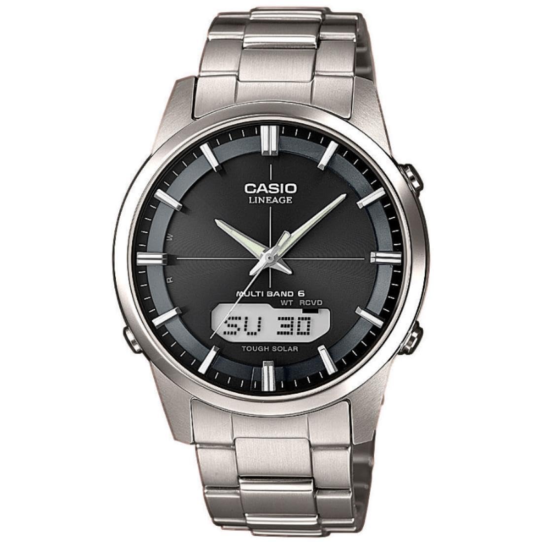 Casio WAVE CEPTOR Reloj Radiocontrolado y solar, Caja sólida, para Hombre