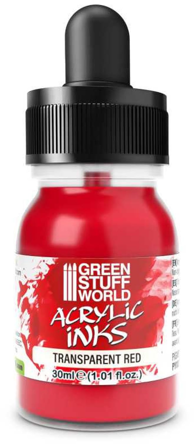 Green Stuff World Red Transparent Acrylic Inks 30Ml