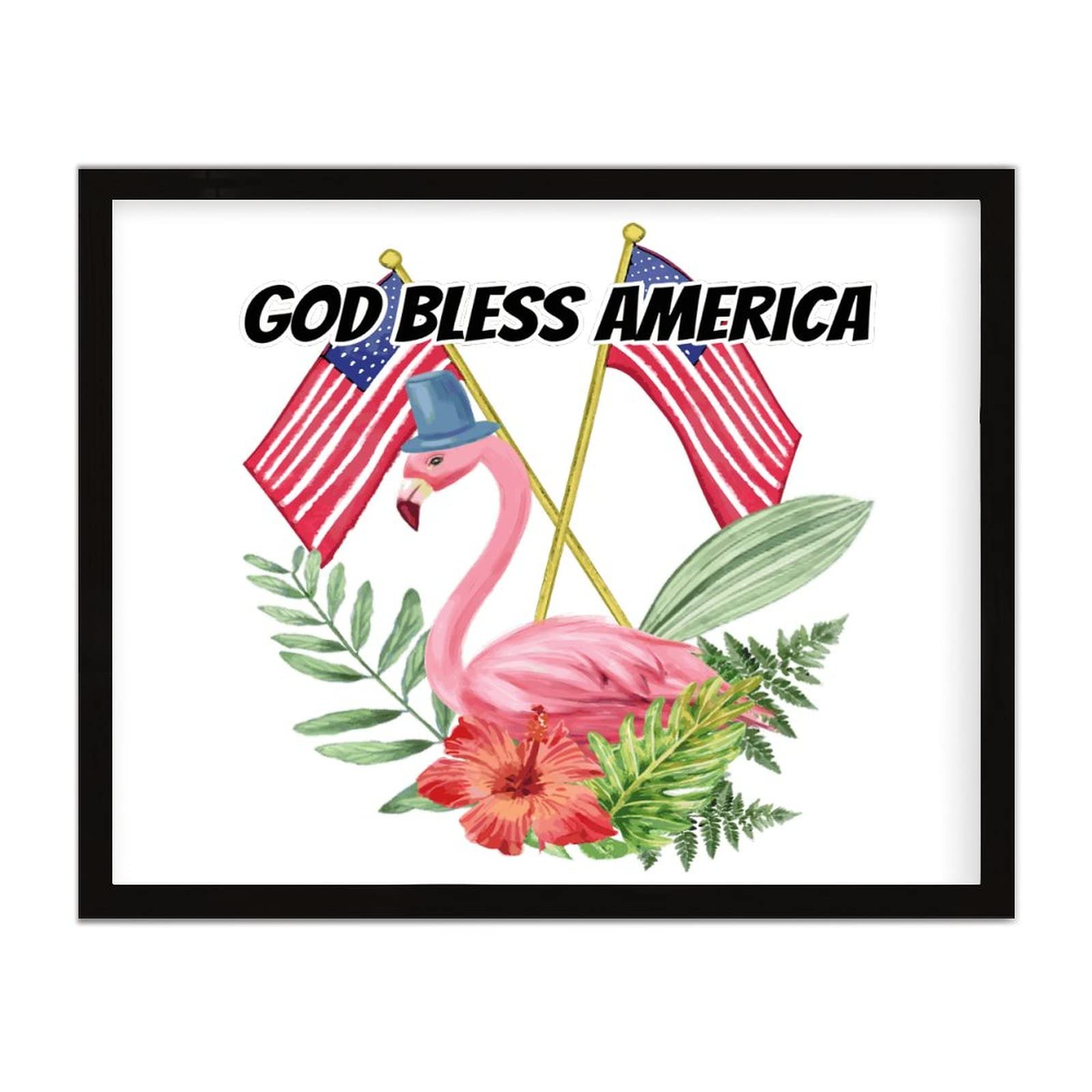 Plaque en bois God Bless America pour sublimer le bureau moderne
