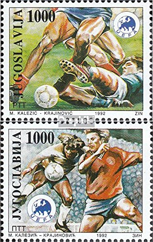 Prophila Collection Yugoslavia 2542-2543 (Completa.Problema.) 1992 Calcio-Championship, Svezia (Francobolli )