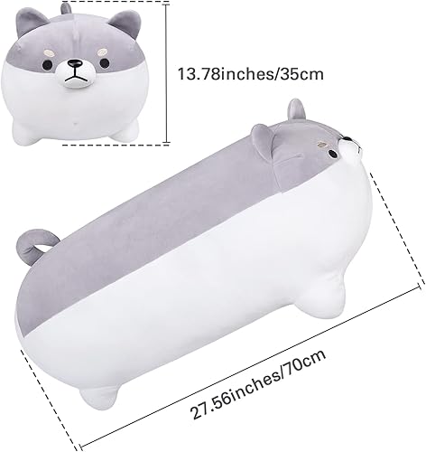 Miniatura 79 de Juguete de peluche de dragón negro de 16 pulgadas, animales de peluche geniales de dragón gigante, bonita almohada de dragón negro para abrazar