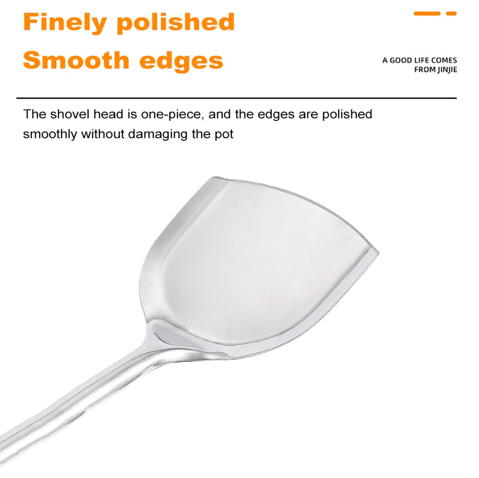 Kochlöffel-Set Aus Edelstahl, Küchenutensilien-Set Mit Löffel, Solider Wok-Spatel, Schlitzspatel, 430er-Edelstahl-Kochlöffel-Set Zum Kochen Und Backen (7 Teilig)