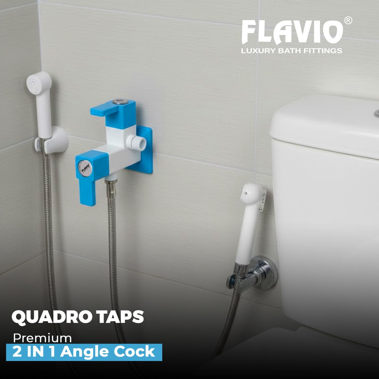 Flavio 2 IN 1 Angle Cock | Angle Valve | angle cocke for bathroom