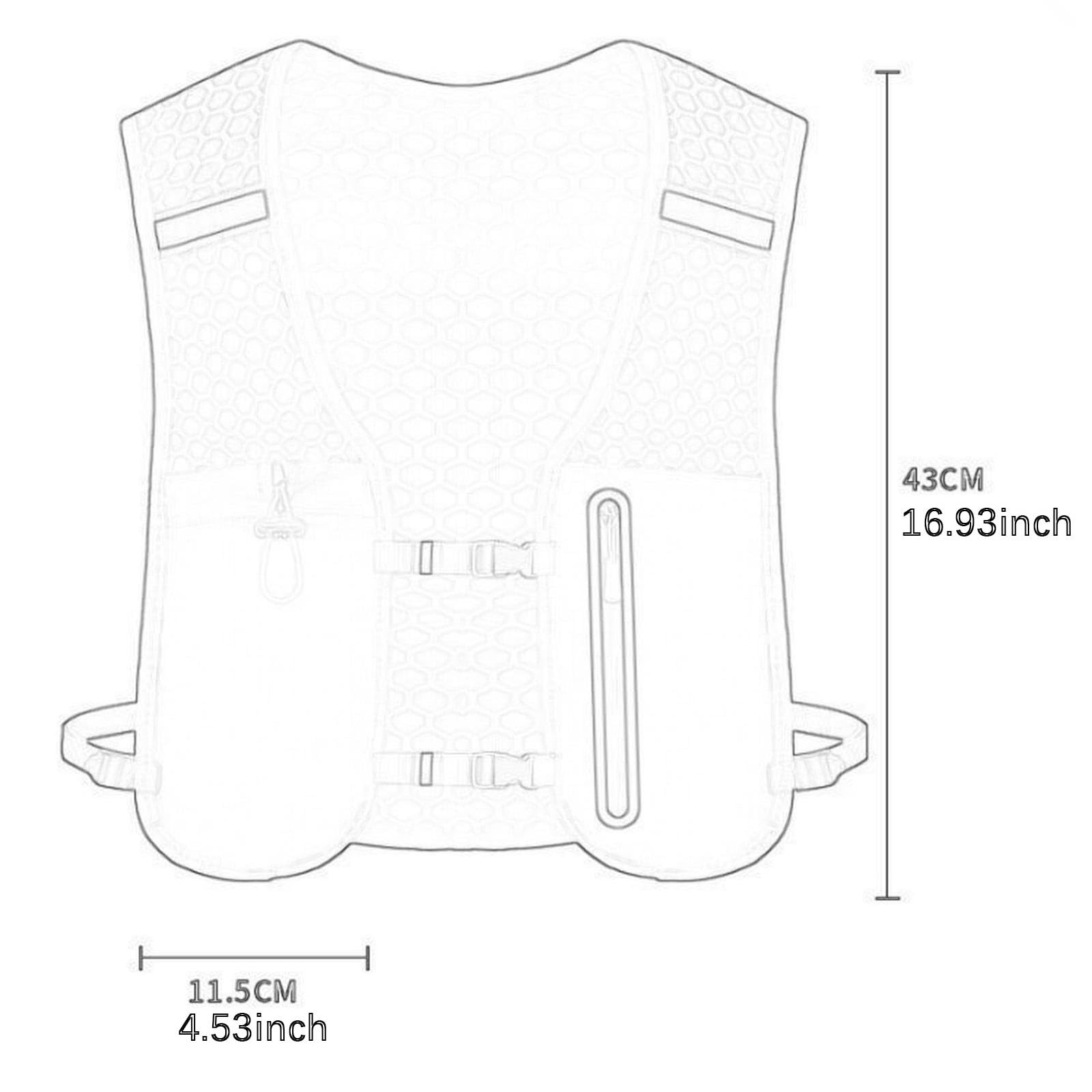Yiju Running Vest Pack Hydration Vest Portable Waterproof Sturdy Water Backpack for Women Men for Hiking Riding Adventure Camping, Gray