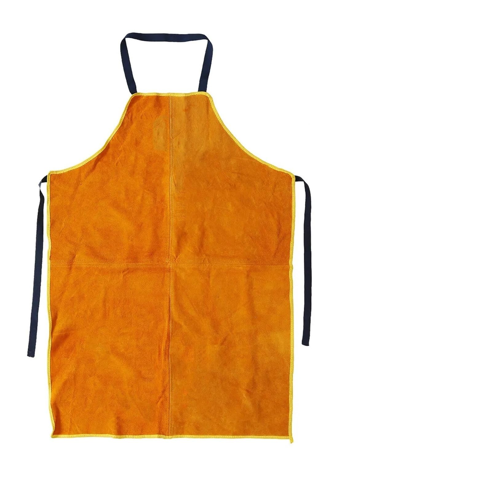 Edede One Color Welding Apron, Welding Welders Protection Cowhide Short Electric Welder Apron Labor