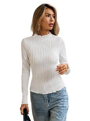 GRECIILOOKS Women's Regular Fit Tops (GL-W2056_White