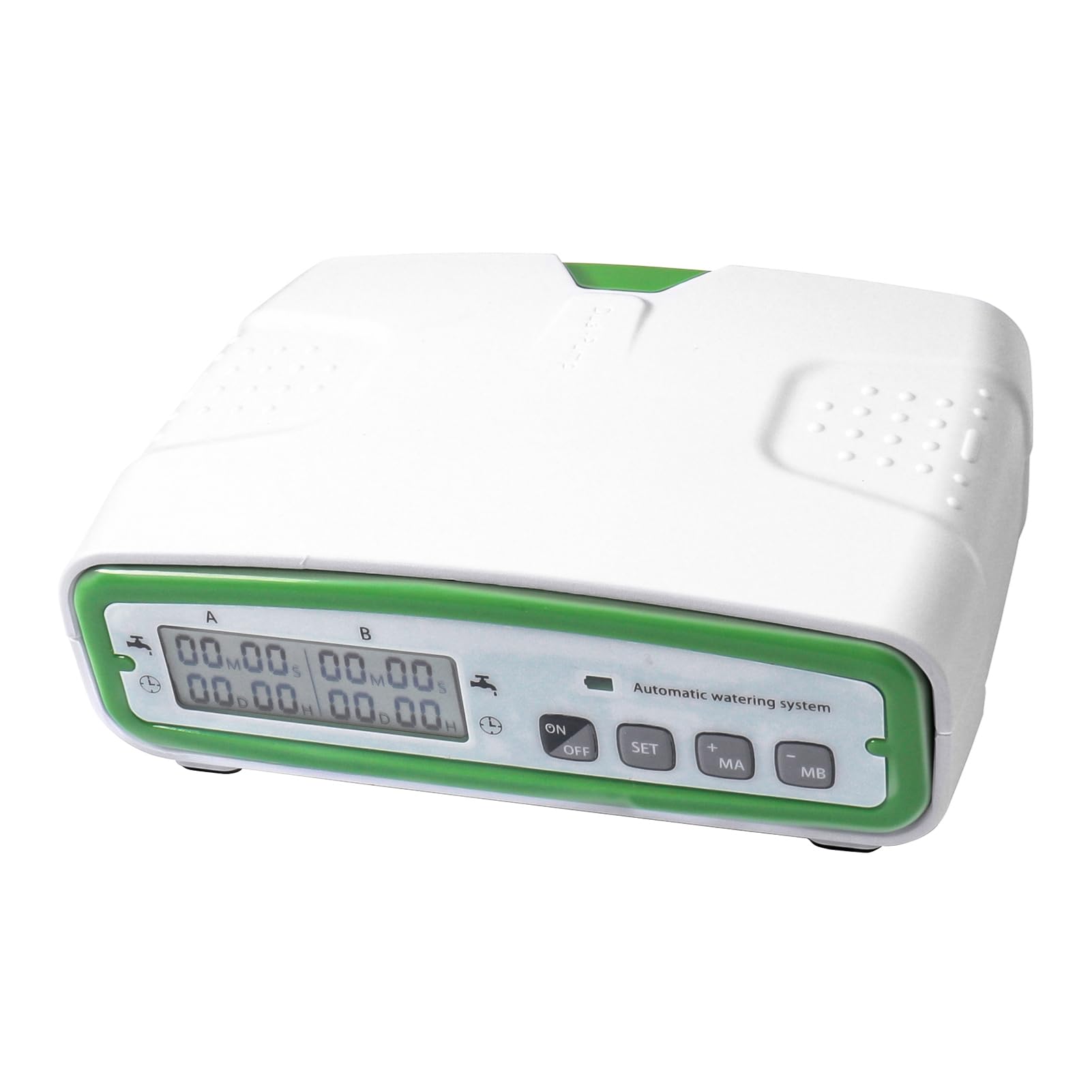 de Riego Automático de Doble Bomba, Kit de Riego por Goteo ABS para 20 Plantas en Macetas, Temporizador Programable LCD, Fuente de Alimentación Dual, Hidroponía de Invernadero de Jardín